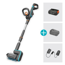 Nettoyeur de terrasse AquaBrush 18V / P4A - Patio - Kit prêt-à-l'usage - GARDENA