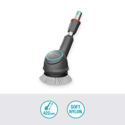 Kit brosse à poils doux + manche - GARDENA