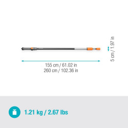 Manche à passage d’eau télescopique M - XL - GARDENA