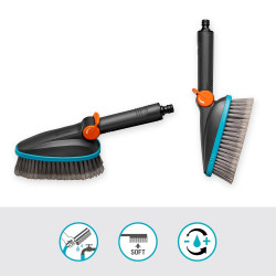 Brosse de lavage à main M souple réglable - GARDENA