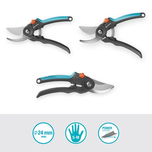 Sécateur de jardin - PremiumCut Flex - Ø coupe 24 mm - Ouverture réglable 2 positions - GARDENA