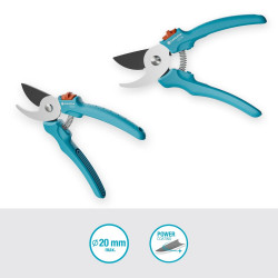 Sécateur de jardin - EasyCut - Ø coupe 20 mm - Lames inox PowerCoating - GARDENA