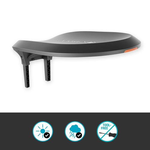 Abri pour tondeuse robot - Compatible smart SILENO max et free - Toit ouvrant - GARDENA
