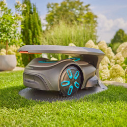 Abri pour tondeuse robot - Compatible smart SILENO max et free - Toit ouvrant - GARDENA