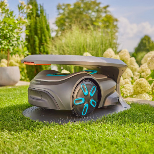 Abri pour tondeuse robot - Compatible smart SILENO max et free - Toit ouvrant - GARDENA