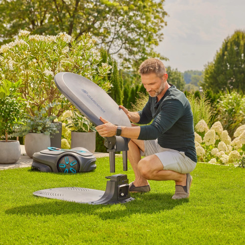 Abri pour tondeuse robot - Compatible smart SILENO max et free - Toit ouvrant - GARDENA