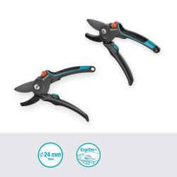 Sécateur de jardin - PremiumCut Pro - Bois mort Ø 24 mm - Lames PowerCoating - GARDENA