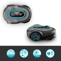 Tondeuse robot connectée - smart SILENO max 1500 m² - Trim-to-Edge - DualCutting - GARDENA