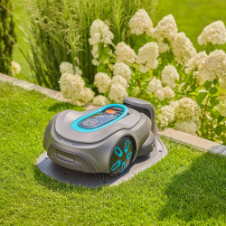 Tondeuse robot connectée - smart SILENO max 1500 m² - Trim-to-Edge - DualCutting - GARDENA