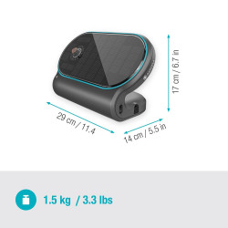Kit d’arrosage solaire autonome - AquaBloom L - Jusqu’à 30 plantes - 14 programmes - GARDENA