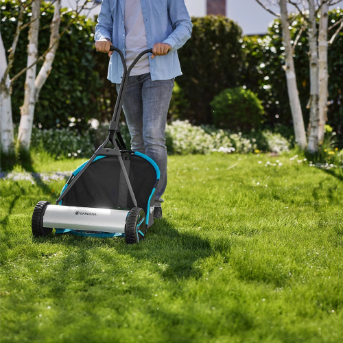Tondeuse manuelle - 400 Comfort Plus - Largeur de coupe 40 cm - Jusqu’à 250 m² - GARDENA
