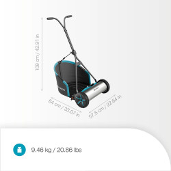 Tondeuse manuelle - 400 Comfort Plus - Largeur de coupe 40 cm - Jusqu’à 250 m² - GARDENA
