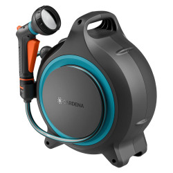 Dévidoir portable automatique - MoveMatic - Tuyau 12,5 m - Enroulement RollControl de marque GARDENA, référence: J9498200