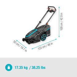 Tondeuse à batterie double lame - PowerMax Duo 46/36V P4A - 46 cm - Jusqu’à 375 m² - GARDENA