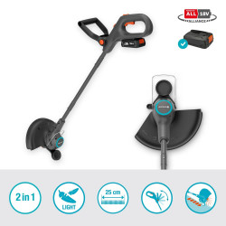 Coupe-bordures à batterie 2-en-1 - EasyTrim 25 18V P4A - 25 cm - 2,1 kg - GARDENA