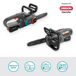 Tronçonneuse à batterie - PowerSaw 25/18V P4A - Guide 25 cm - Chaîne 3/8” - GARDENA