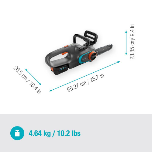 Tronçonneuse à batterie - PowerSaw 25/18V P4A - Guide 25 cm - Chaîne 3/8” - GARDENA
