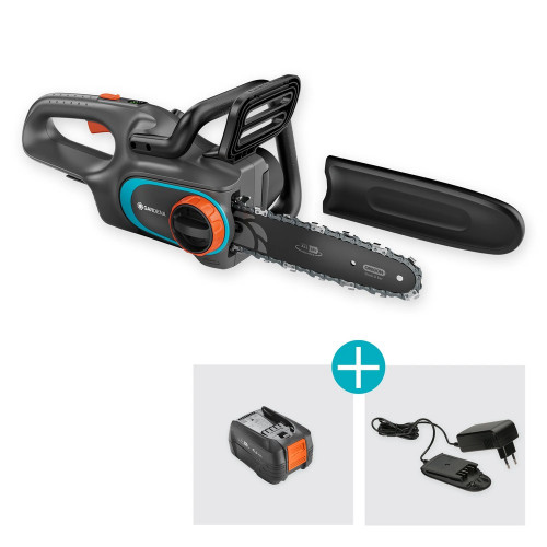 Tronçonneuse à batterie - PowerSaw 25/18V P4A - Guide 25 cm - Chaîne 3/8” - GARDENA