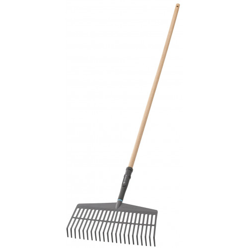 Balai-râteau PureLine - Largeur 43 cm - Manche bois FSC 100 % - GARDENA