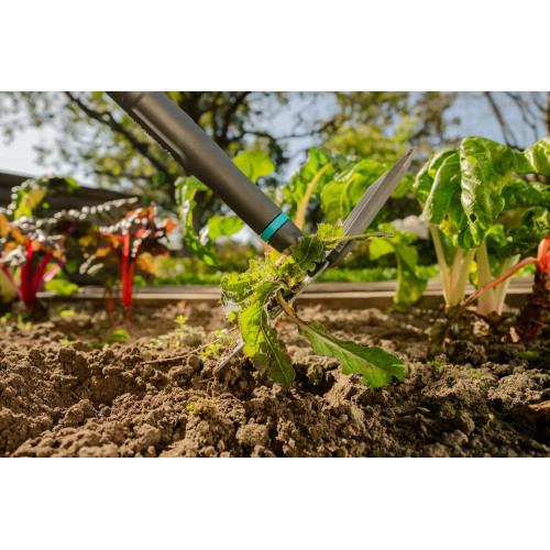 Serfouette PureLine - 7,5 cm - Lame droite + 2 dents - Manche bois FSC 100 % - GARDENA