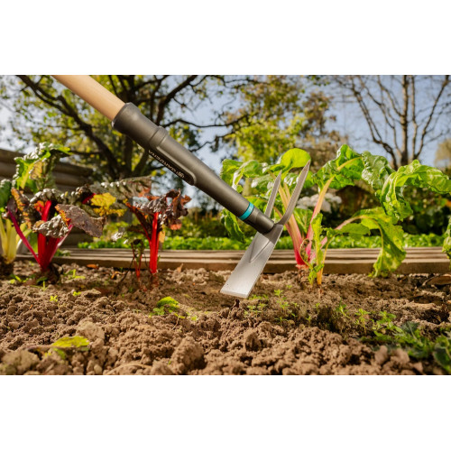 Serfouette PureLine - 7,5 cm - Lame droite + 2 dents - Manche bois FSC 100 % - GARDENA