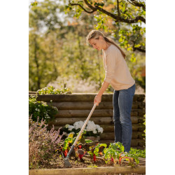 Serfouette PureLine - 7,5 cm - Lame droite + 2 dents - Manche bois FSC 100 % - GARDENA