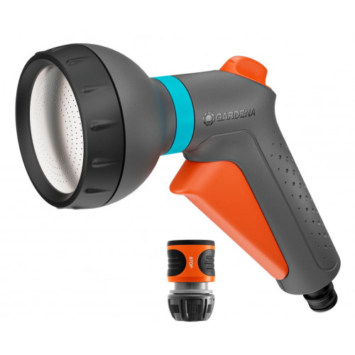 Pistolet d’arrosage Classic + raccord Aquastop 1/2” - 5/8” - Jet pluie doux - GARDENA