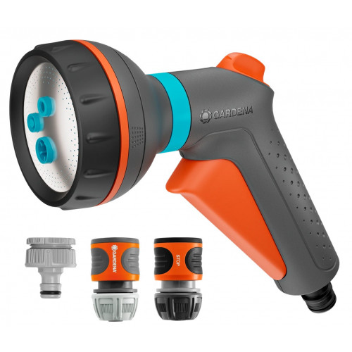 Pistolet d’arrosage multi-applications Classic avec nécessaire de base - GARDENA