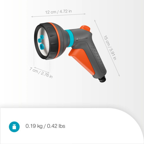 Pistolet d’arrosage multi-applications Classic avec nécessaire de base - GARDENA