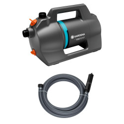 Pompe d’arrosage de surface 5000 Silent avec kit d’aspiration - 5000 l/h - 3,7 bar de marque GARDENA, référence: J9503400