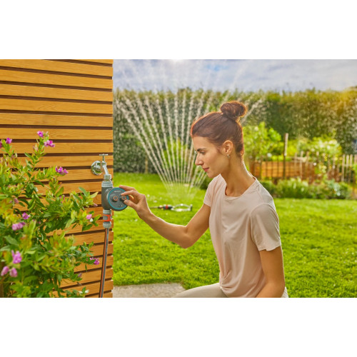 Programmateur d’arrosage - Water Control Easy Plus - 69 programmes - Réglage par molettes - GARDENA