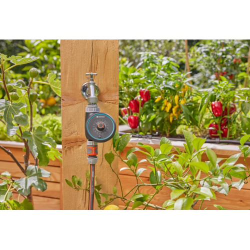 Programmateur d’arrosage Water Control Easy - GARDENA - 15 programmes - durée 1 min à 2 h - alimentation 2 piles AA - GARDENA