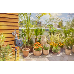 Programmateur d’arrosage Water Control Easy - GARDENA - 15 programmes - durée 1 min à 2 h - alimentation 2 piles AA - GARDENA