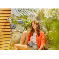 Programmateur d’arrosage Water Control Easy - GARDENA - 15 programmes - durée 1 min à 2 h - alimentation 2 piles AA - GARDENA