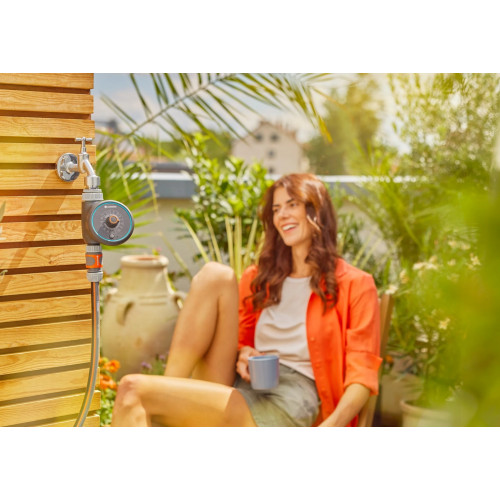 Programmateur d’arrosage Water Control Easy - GARDENA - 15 programmes - durée 1 min à 2 h - alimentation 2 piles AA - GARDENA