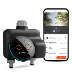 Smart Dual Water Control - Programmateur d’arrosage connecté 2 voies intelligent - GARDENA