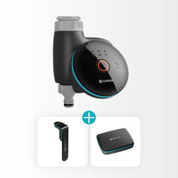 Smart Water Control - Kit d’arrosage connecté avec sonde d’humidité et Gateway - GARDENA