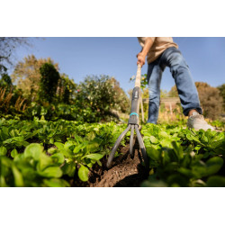 Griffe piocheuse 9 cm - PureLine - manche bois FSC et dents acier - GARDENA