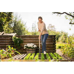 Griffe piocheuse 9 cm - PureLine - manche bois FSC et dents acier - GARDENA