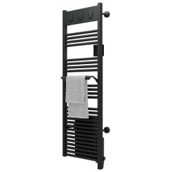 Sèche-serviettes électrique à inertie fluide Marapi 2 1750W SAUTER anthracite - SAUTER