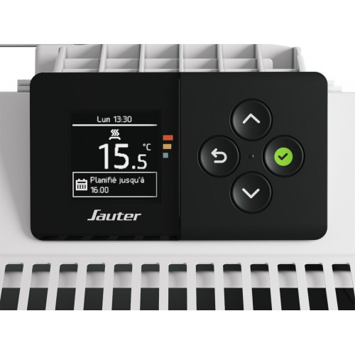 Radiateur électrique connecté à inertie sèche Kaminari 1500W SAUTER blanc - SAUTER