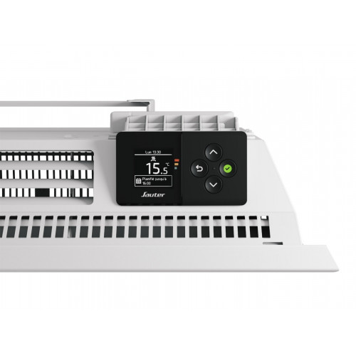 Radiateur électrique connecté à inertie sèche Kaminari 1500W SAUTER blanc - SAUTER