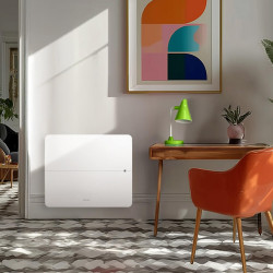 Radiateur électrique connecté à inertie sèche Kartala 1000W SAUTER horizontal - SAUTER