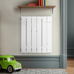 Radiateur électrique connecté à inertie fluide Orosi 2 1000W SAUTER blanc - SAUTER