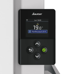 Radiateur électrique connecté à inertie sèche Kartala 1500W SAUTER vertical - SAUTER