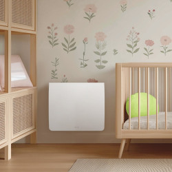 Radiateur électrique connecté à inertie sèche Kaminari 1000W SAUTER blanc - SAUTER