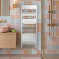 Sèche-serviettes électrique à inertie fluide Marapi 2 750W SAUTER blanc - SAUTER