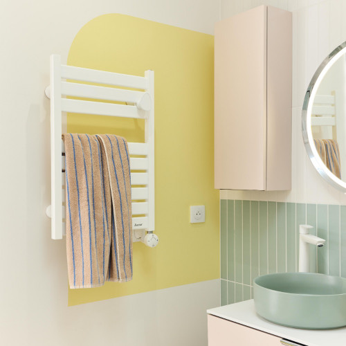 Sèche-serviettes électrique à inertie fluide Kelud mini 250W SAUTER blanc - SAUTER
