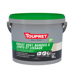 Enduit pour bande a joint en pate TOUPRET 15 kg de marque Toupret, référence: B10006100