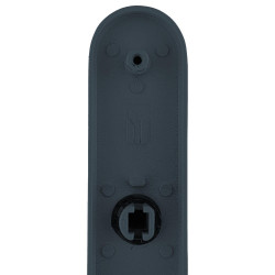 2 poignées de porte Louna trou de cylindre, aluminium anthracite entraxe 195 mm - ALPERTEC